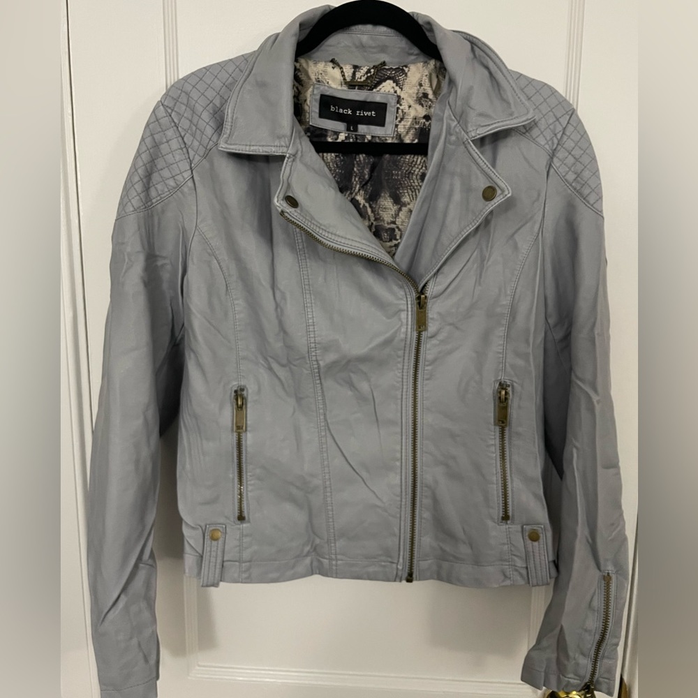 Faux Leather Jacket